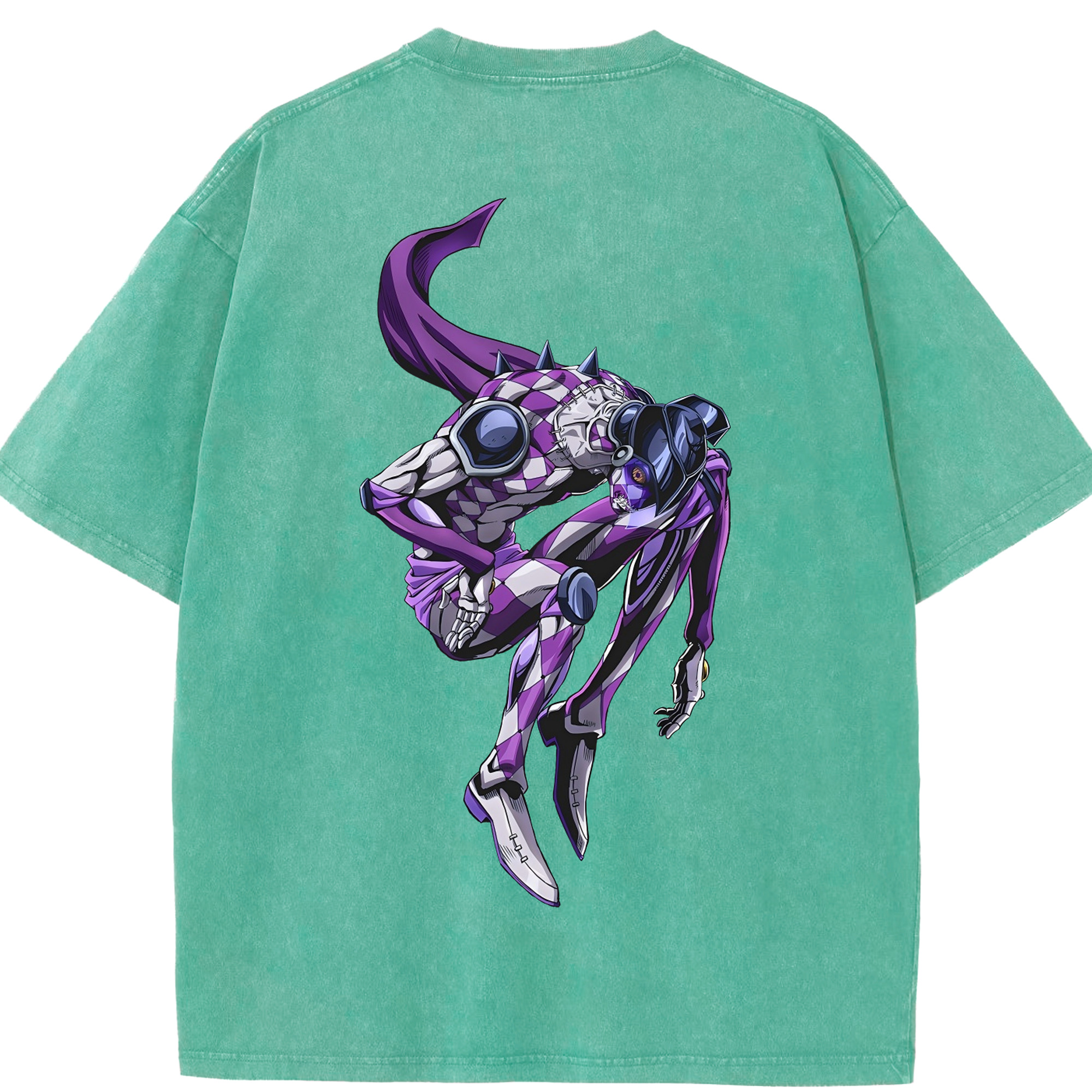 （画像用） ジョジョの奇妙な冒険 パンナコッタ?フー JoJo's Bizarre Adventure Pannacotta Fugo 綿100% ヴィンテージ風 半袖Tシャツ（背面プリント）